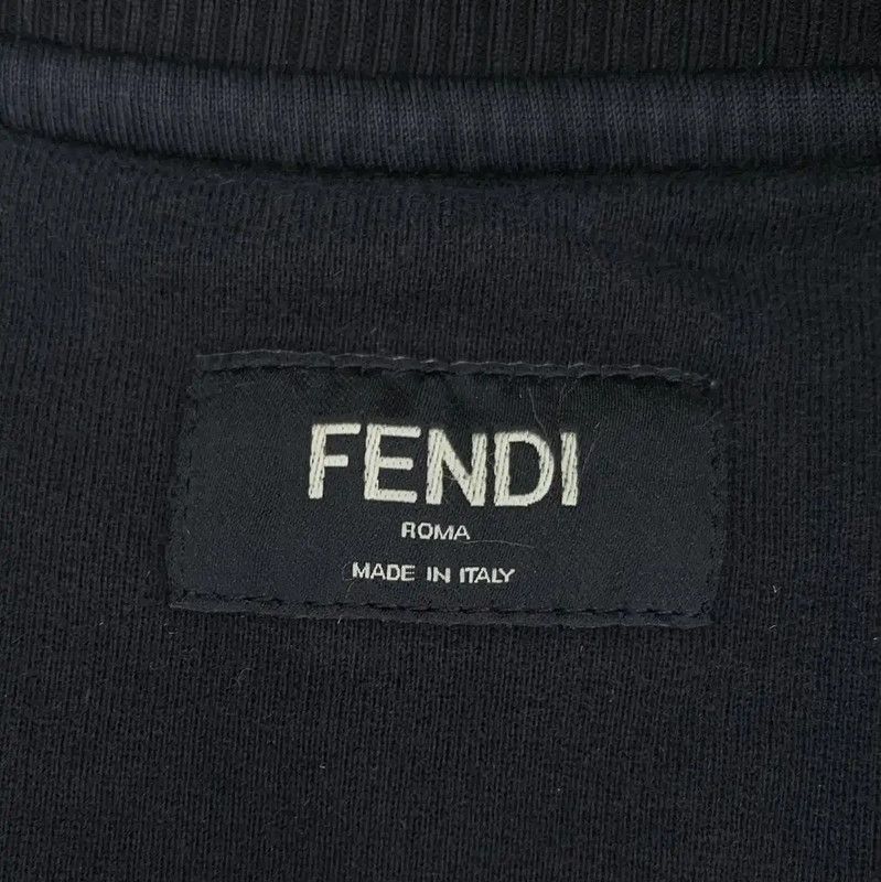 Fendi Fendi Men's Black Cotton Sweatshirt L Size 0089 Size US L / EU 52-54 / 3 - 5 Thumbnail