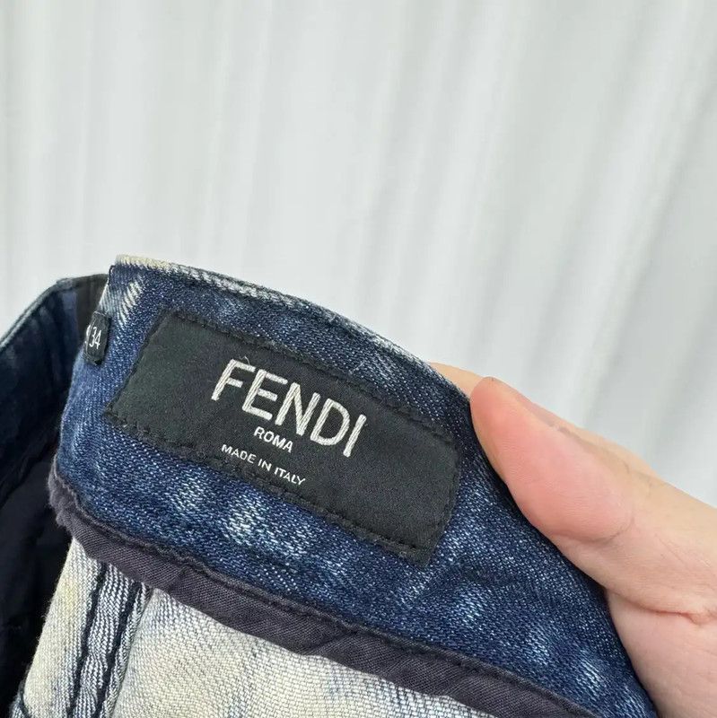 Fendi Fendi Casual Pants in Blue Gray Denim 0089 Size US 28 / EU 44 - 6 Thumbnail