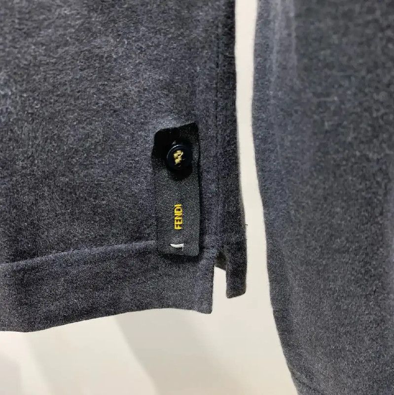 Fendi Fendi Gray Cashmere Men's Sweatshirt 0089 Size US M / EU 48-50 / 2 - 3 Thumbnail