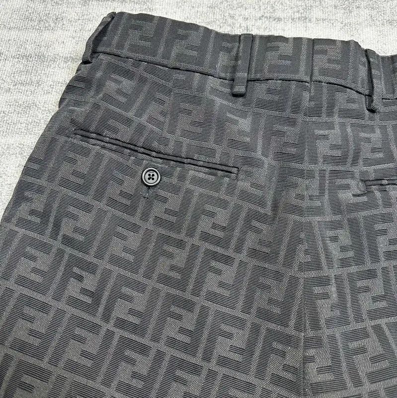 Fendi Fendi Black Cotton Blend Men's Shorts 0089 Size US 34 / EU 50 - 3 Thumbnail
