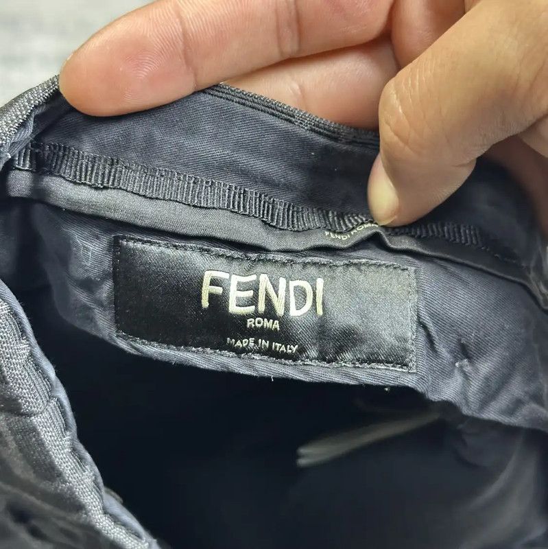 Fendi Fendi Black Cotton Blend Men's Shorts 0089 Size US 34 / EU 50 - 5 Thumbnail