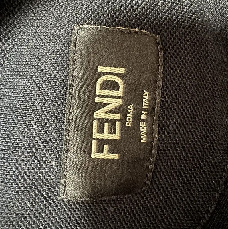 Fendi Fendi Black Cotton Logo Embroidered Polo Shirt 0089 Size US M / EU 48-50 / 2 - 4 Thumbnail