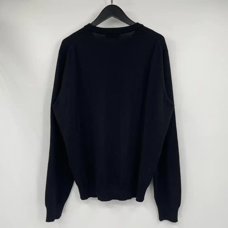 Fendi Fendi Black Men's Long Sleeve Knit Sweater 0089 Size US M / EU 48-50 / 2 - 2 Thumbnail
