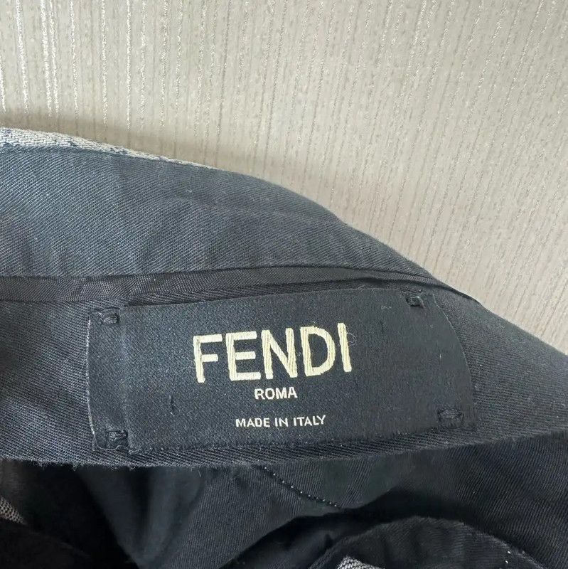 Fendi Fendi Color-Blocked Cotton Men's Shorts 0089 Size US 34 / EU 50 - 3 Thumbnail