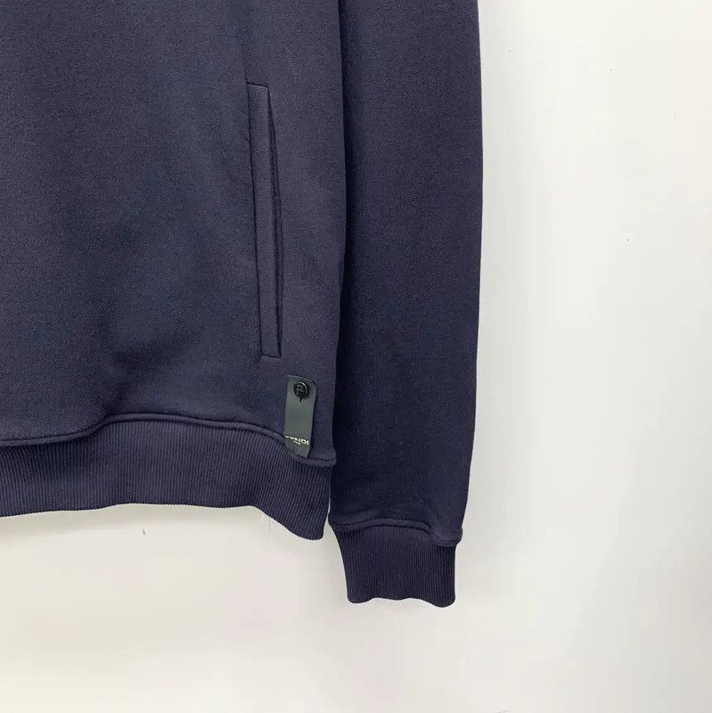 Fendi Fendi Men's Long Sleeve Logo Hoodie in Dark Blue 0089 Size US M / EU 48-50 / 2 - 4 Thumbnail