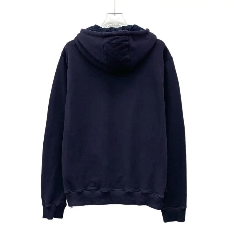 Fendi Fendi Men's Long Sleeve Logo Hoodie in Dark Blue 0089 Size US M / EU 48-50 / 2 - 2 Thumbnail