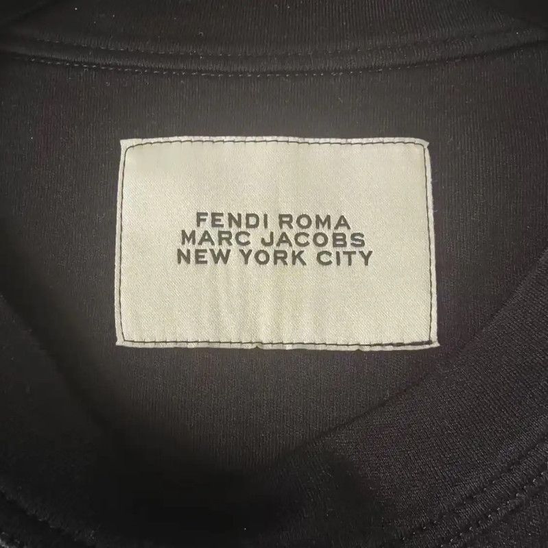 Fendi Fendi Black Cotton Men's T-Shirt L Size 0089 Size US L / EU 52-54 / 3 - 3 Thumbnail
