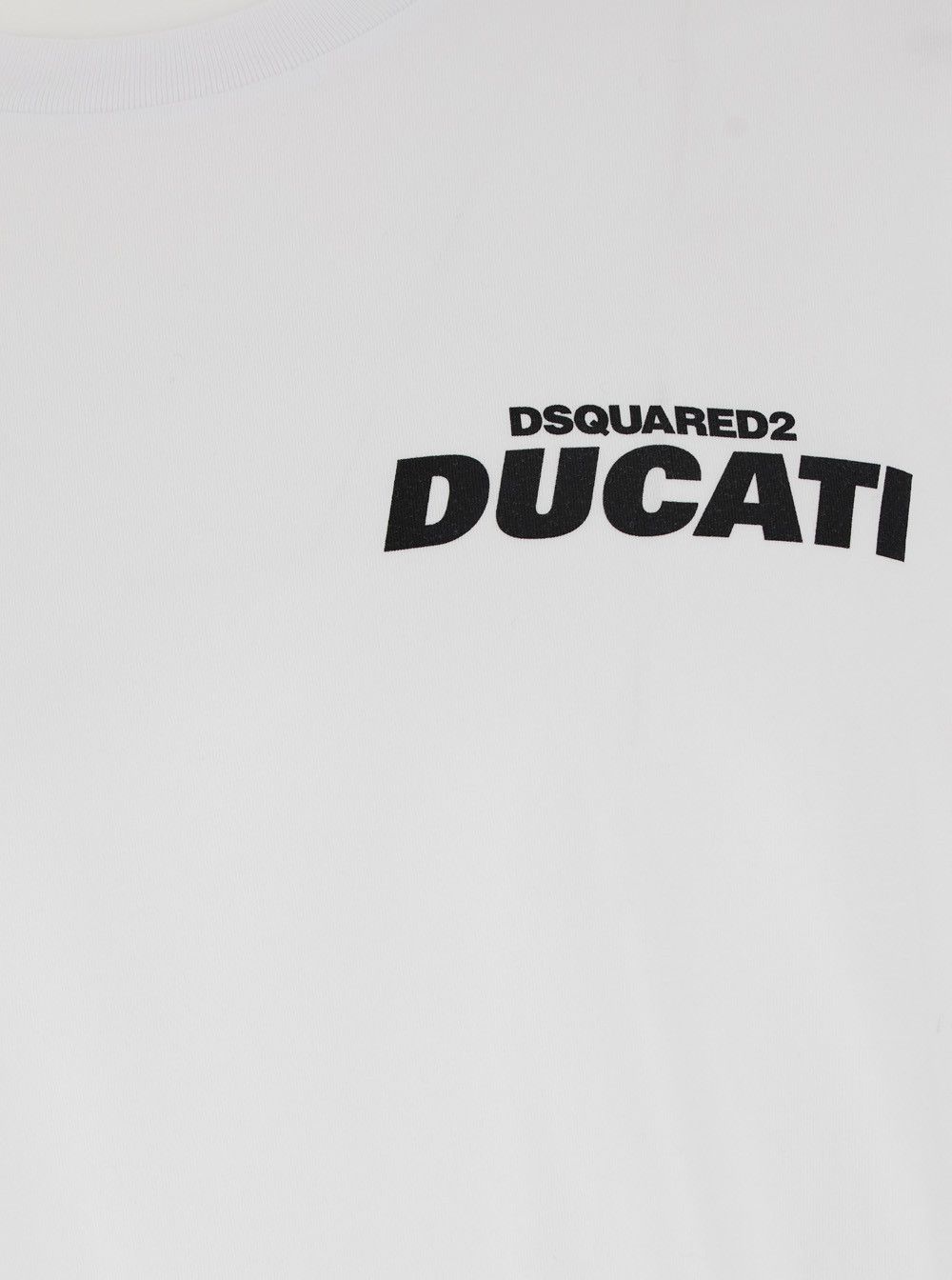Dsquared2 'Ducati x D2' White T-Shirt with Logo on the Front in Cotton Man Size US S / EU 44-46 / 1 - 3 Thumbnail