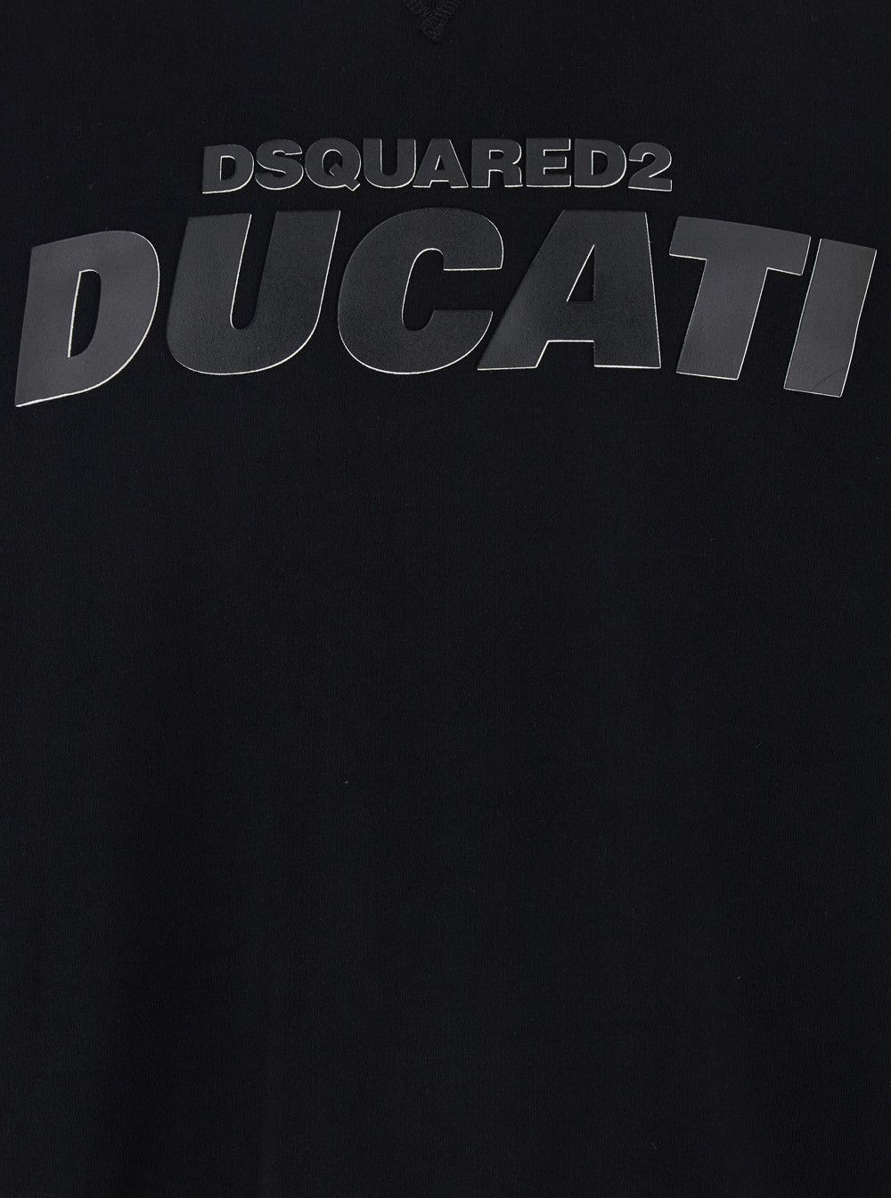 Dsquared2 'Ducati x D2' Black Sweatshirt with Logo Print on the Front in Cotton Man Size US XL / EU 56 / 4 - 3 Thumbnail