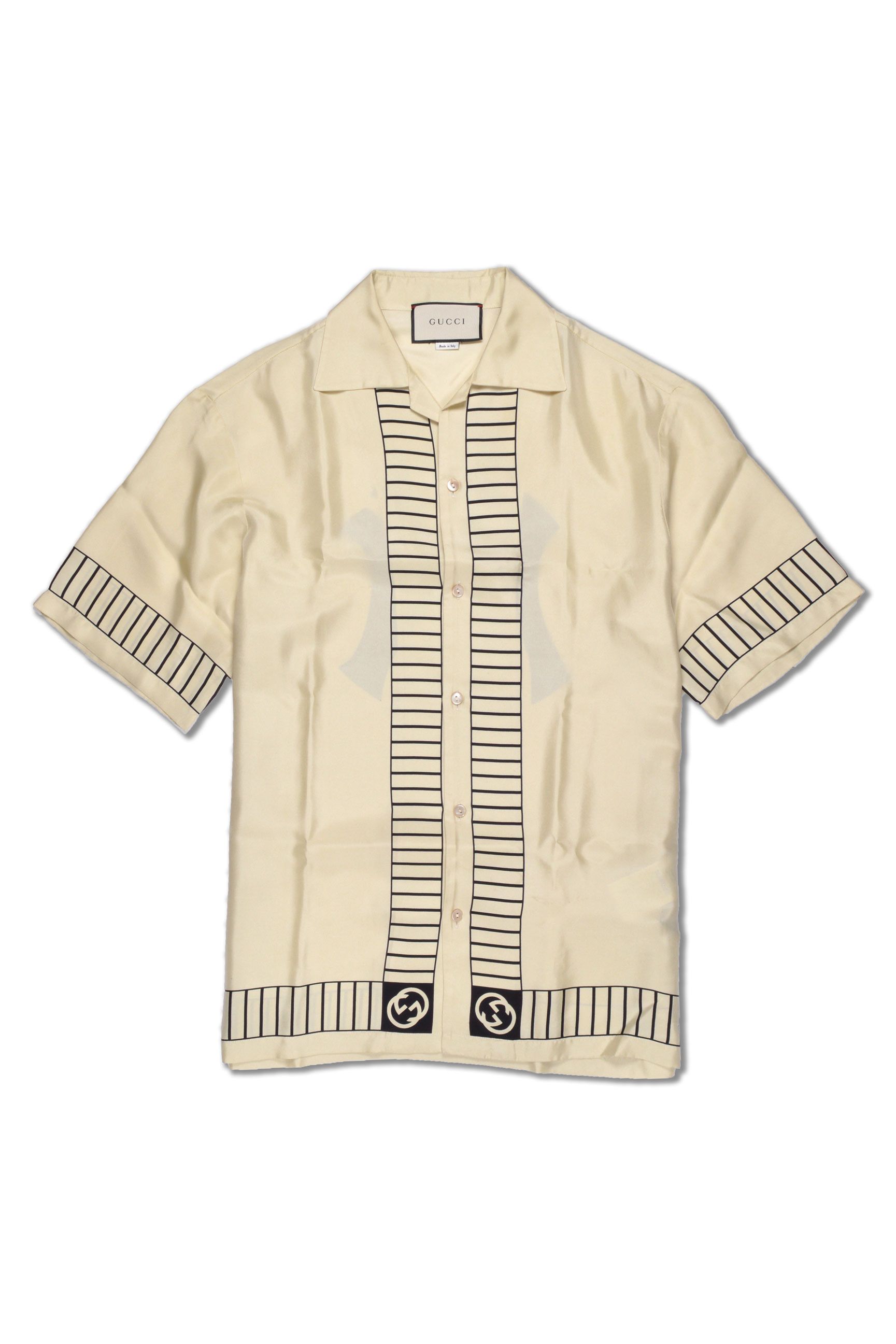 Shop the Bowling shirt with NY Yankees™ patch by Gucci. The NY