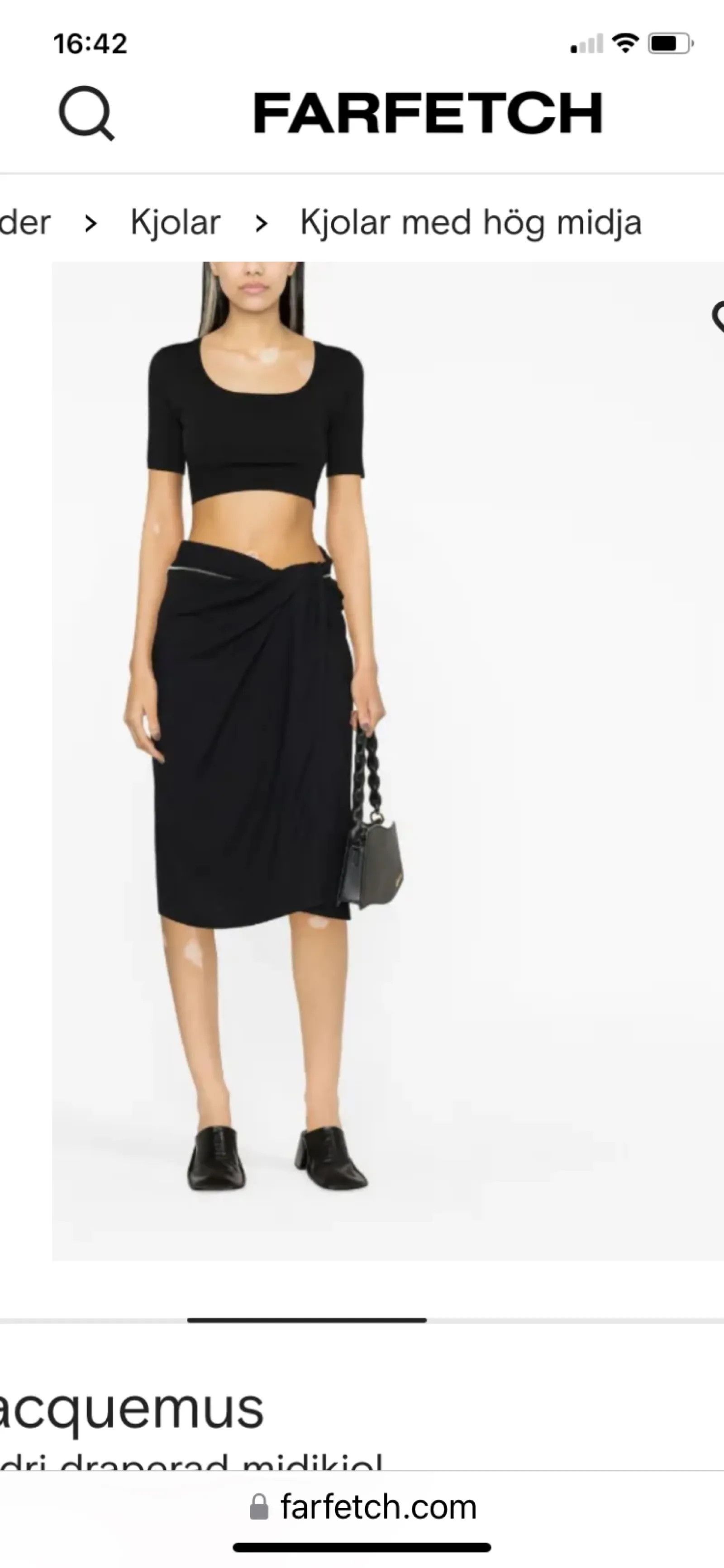 Jacquemus Jacquemus Bodri, draperad omlott kjol Skirt Size 26" / US 2 / IT 38 - 2 Thumbnail