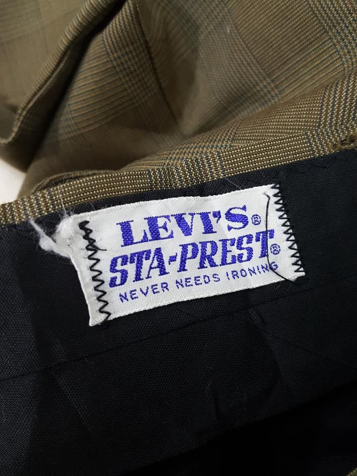 Levi's LEVIS STA-PREST TARTAN PLAID CHECKERED TALON ZIPPER PANT Size US 31 - 4 Thumbnail
