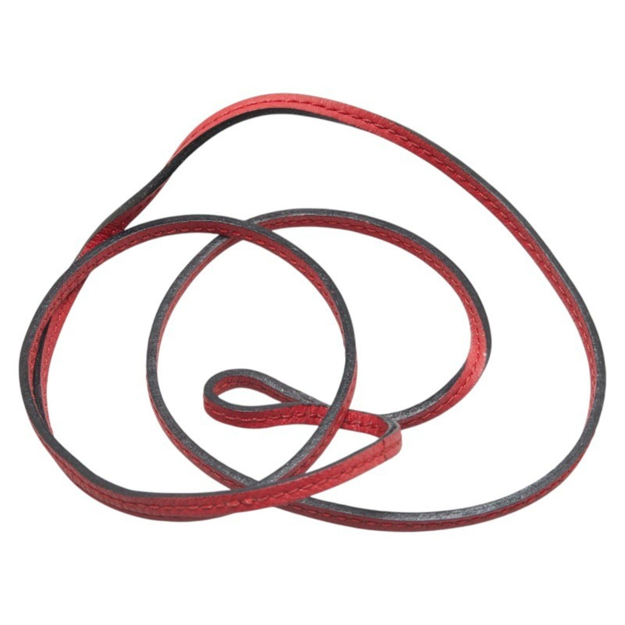 Hermes Hermes necklace in red leather for women Size ONE SIZE - 2 Thumbnail
