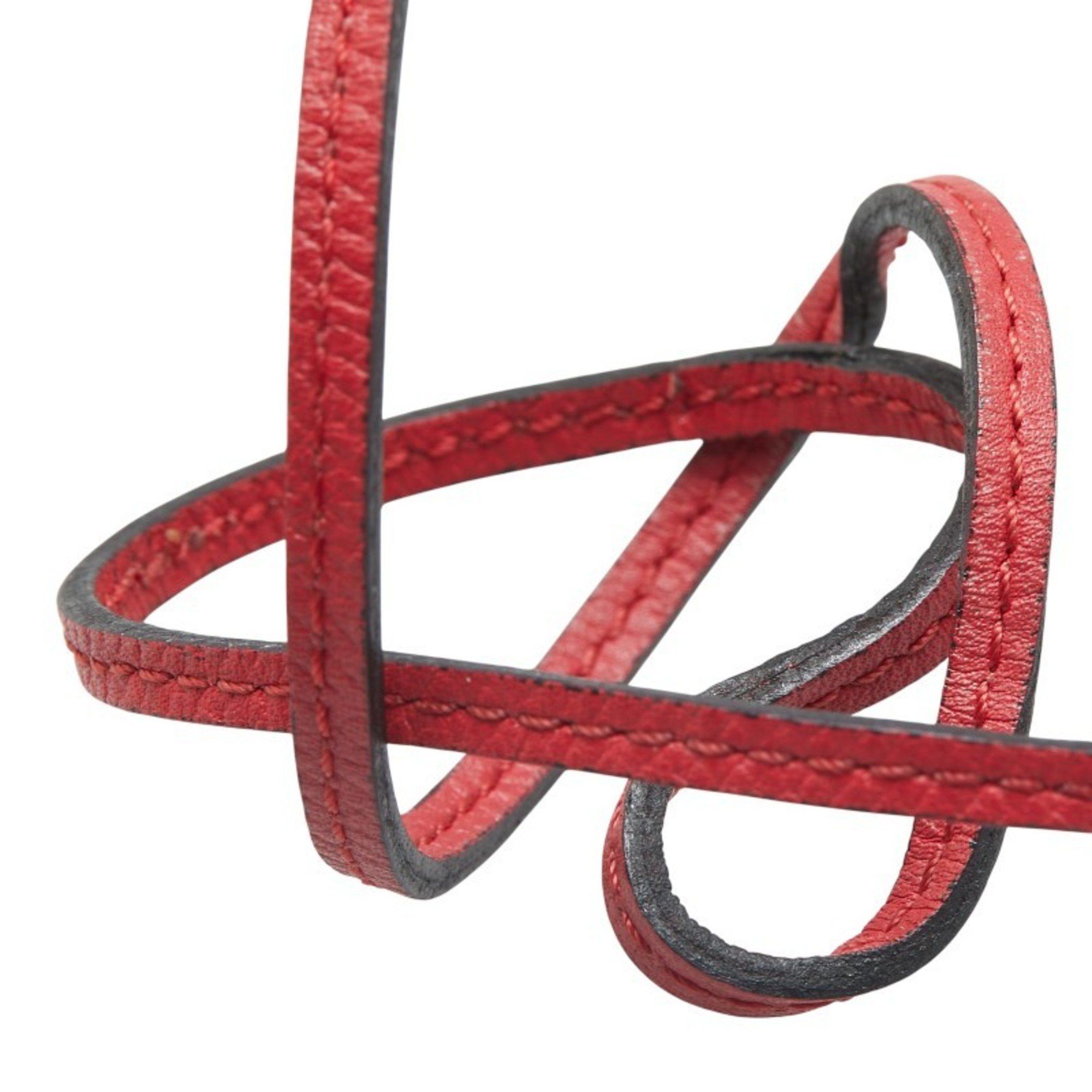 Hermes Hermes necklace in red leather for women Size ONE SIZE - 3 Thumbnail