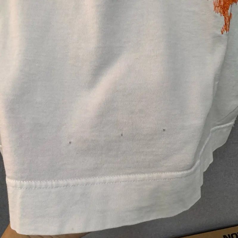 Fendi Fendi Men's Cotton T-Shirt with Orange Detail 0089 Size US M / EU 48-50 / 2 - 7 Thumbnail