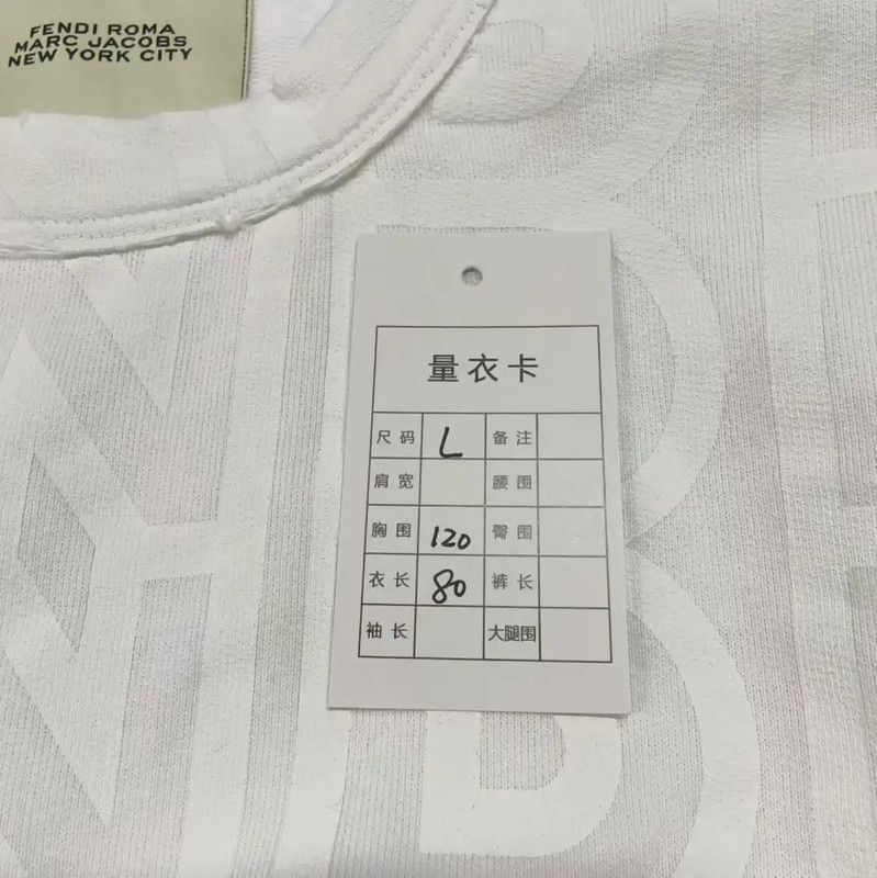 Fendi Fendi White Cotton Men's T-Shirt 0089 Size US L / EU 52-54 / 3 - 5 Thumbnail