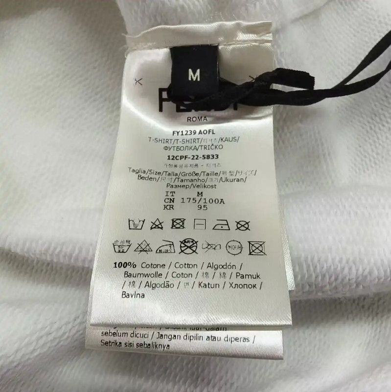 Fendi Fendi White Men's T-Shirt M Size 0089 Size US M / EU 48-50 / 2 - 3 Thumbnail