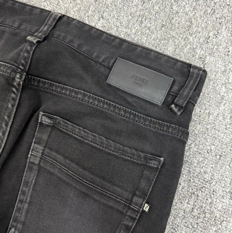 Fendi Fendi Black Casual Denim Pants for Men 0089 Size US 28 / EU 44 - 3 Thumbnail