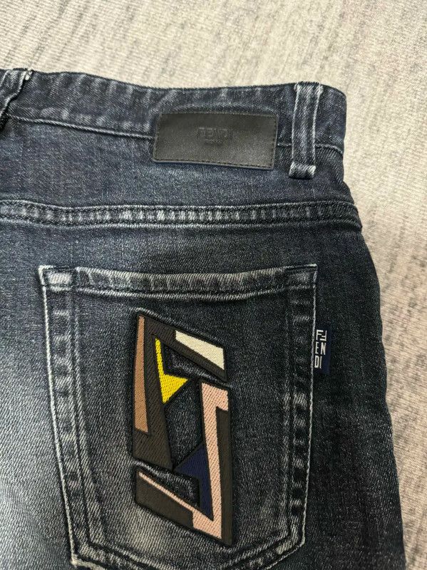 Fendi Fendi Colorful Logo Embroidered Casual Pants 0089 Size US 26 / EU 42 - 3 Thumbnail