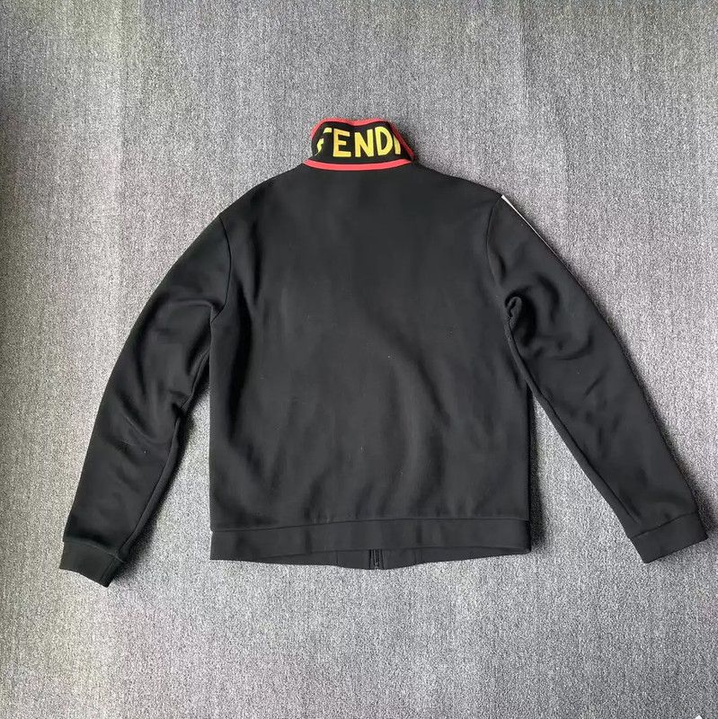 Fendi Fendi Black Cotton Jacket for Men, Size XL 0089 Size US XL / EU 56 / 4 - 2 Thumbnail