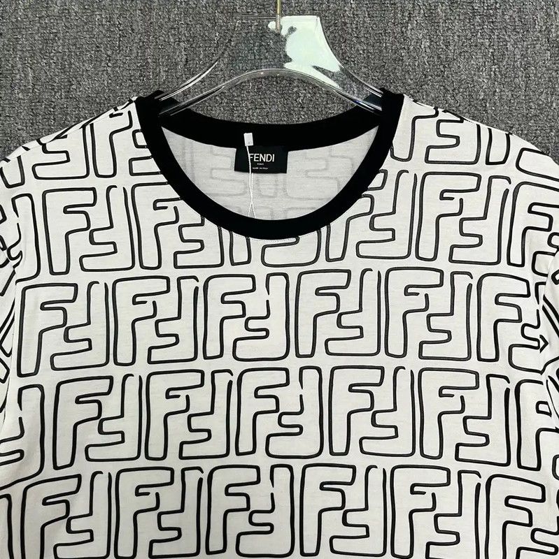 Fendi Fendi White Cotton Men's T-Shirt XS Size 0089 Size US XS / EU 42 / 0 - 4 Thumbnail