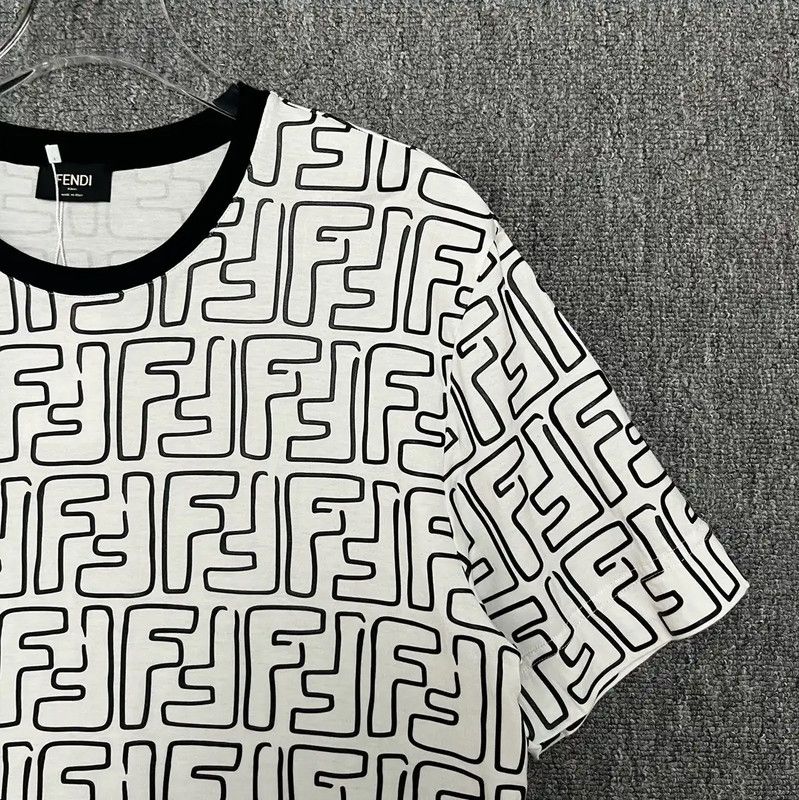 Fendi Fendi White Cotton Men's T-Shirt XS Size 0089 Size US XS / EU 42 / 0 - 3 Thumbnail