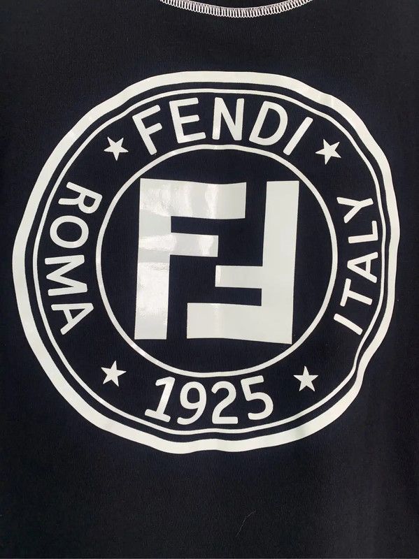 Fendi Fendi Black Cotton Men's T-Shirt L Size 0089 Size US L / EU 52-54 / 3 - 6 Thumbnail