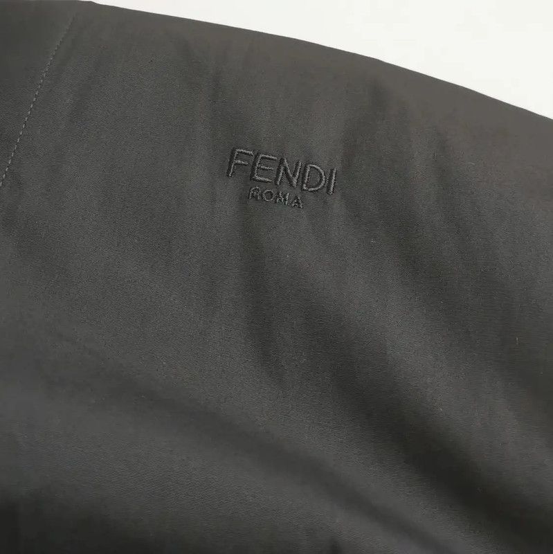 Fendi Fendi Black Cotton Logo Embroidered Shirt 0089 Size US S / EU 44-46 / 1 - 3 Thumbnail