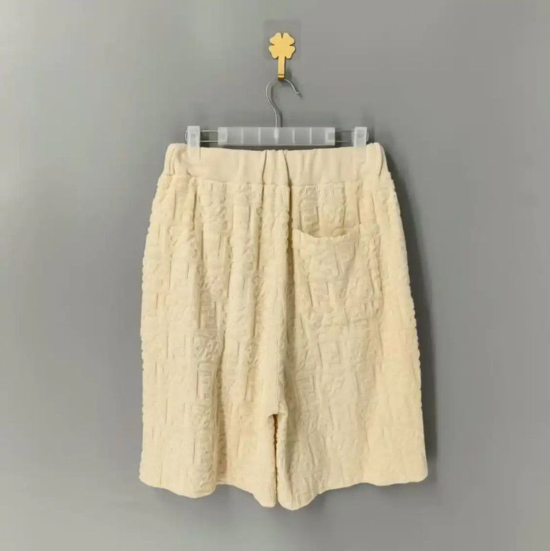 Fendi Fendi Men's Beige Shorts in Size M 0089 Size US 27 - 2 Thumbnail