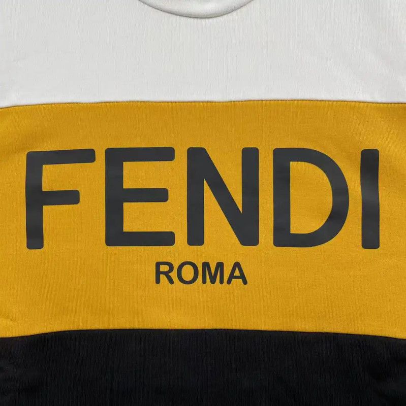 Fendi Fendi Colorblock Men's Long Sleeve Sweatshirt 0089 Size US XL / EU 56 / 4 - 5 Thumbnail