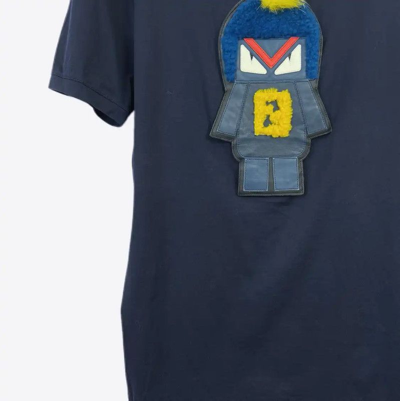Fendi Fendi Black Cotton Men's Short Sleeve T-Shirt 0089 Size US M / EU 48-50 / 2 - 4 Thumbnail