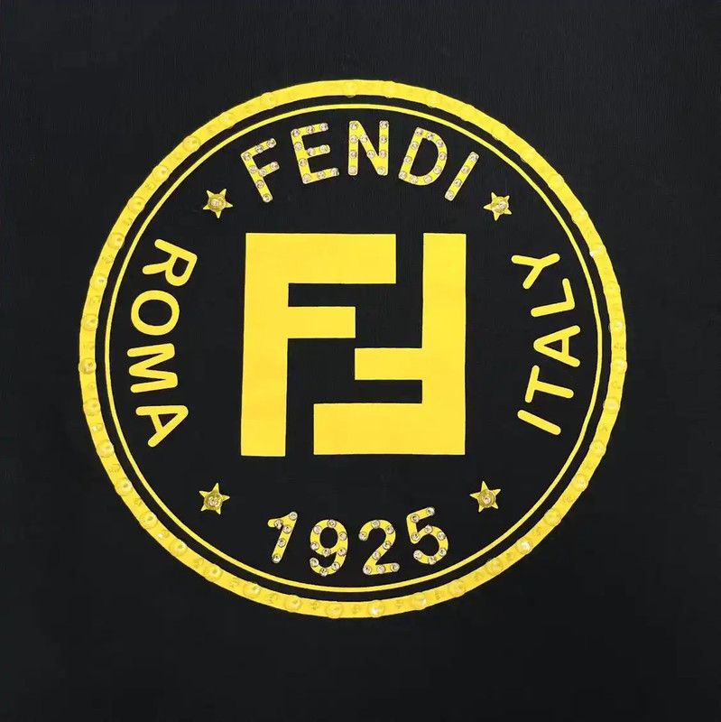 Fendi Fendi Men's Black Cotton-Blend Logo Sweatshirt 0089 Size US XL / EU 56 / 4 - 3 Thumbnail