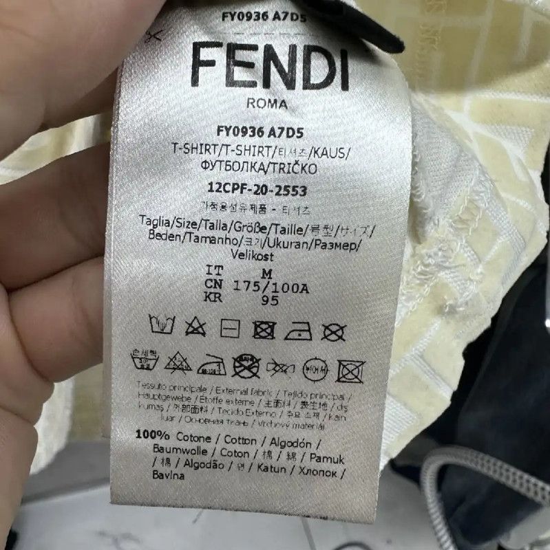Fendi Fendi Men's M Multicolor T-Shirt 0089 Size US M / EU 48-50 / 2 - 5 Thumbnail