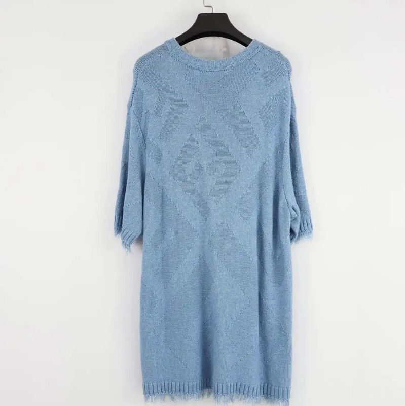 Fendi Fendi Blue Short Sleeve Knit Shirt for Men 0089 Size US XL / EU 56 / 4 - 2 Thumbnail