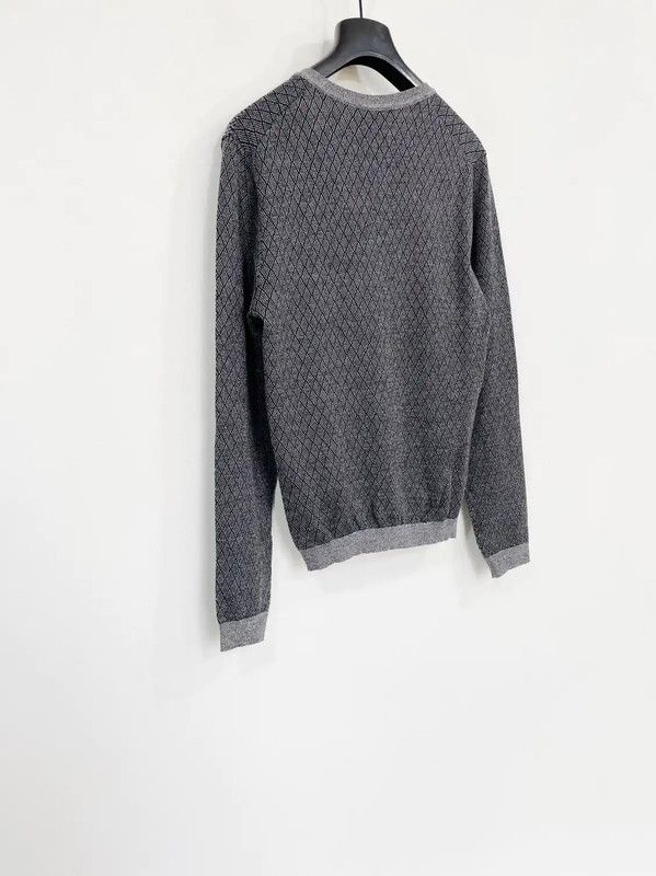 Fendi Fendi Gray Wool Men’s Long Sleeve Sweater 0089 Size US S / EU 44-46 / 1 - 2 Thumbnail