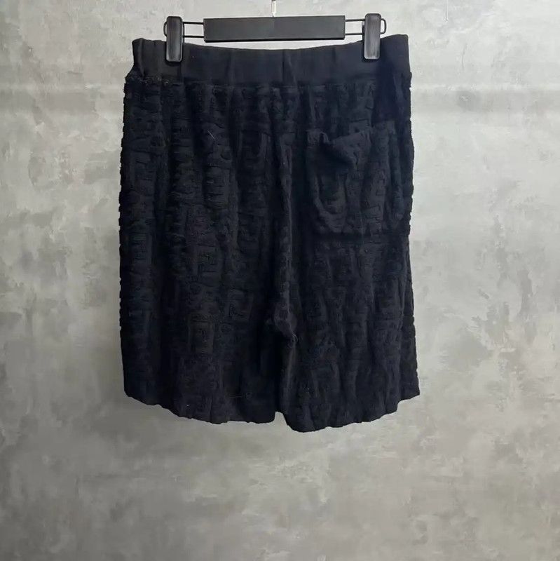 Fendi FENDI Black Cotton Men's Shorts XXL Size 0089 Size US 44 / EU 60 - 2 Thumbnail