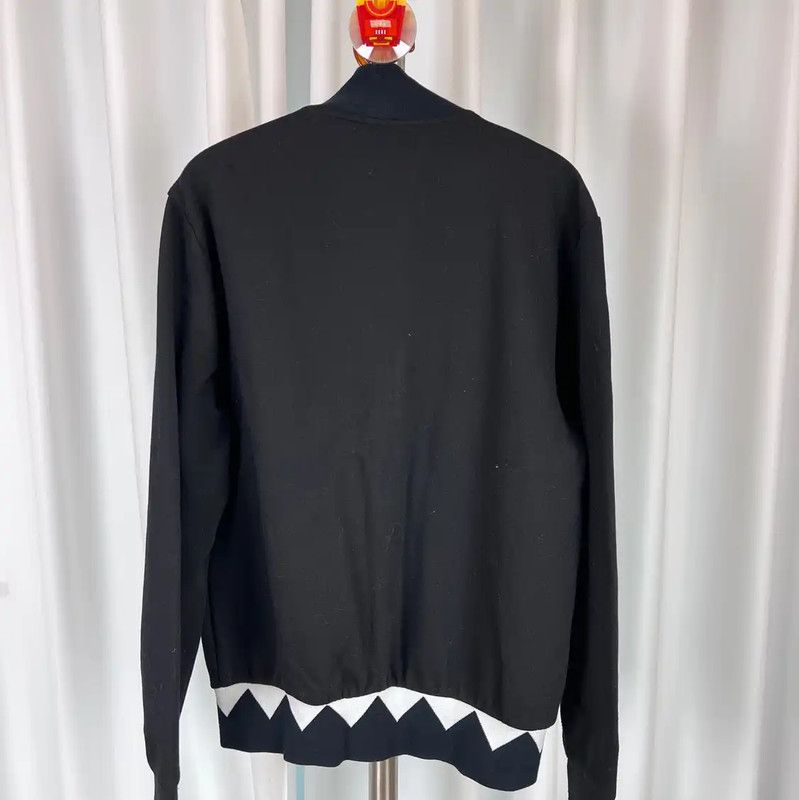 Fendi Fendi Black Cotton Men's Oversized Jacket 0089 Size US XL / EU 56 / 4 - 2 Thumbnail