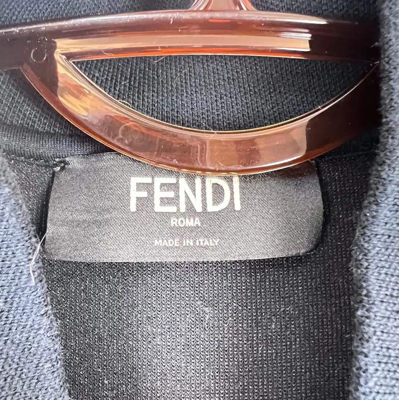 Fendi Fendi Black Cotton Men's Oversized Jacket 0089 Size US XL / EU 56 / 4 - 5 Thumbnail