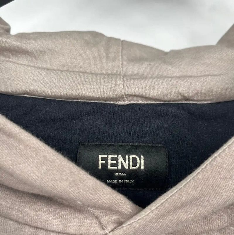 Fendi Fendi Colorblock Cotton Hooded Sweatshirt for Men 0089 Size US M / EU 48-50 / 2 - 4 Thumbnail