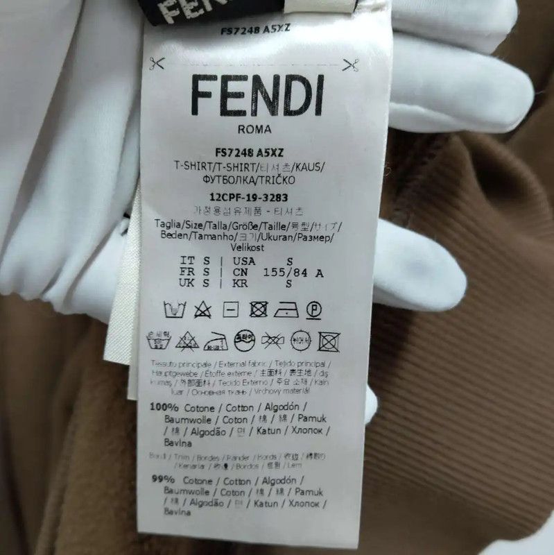 Fendi Fendi Men's Brown Cotton Long Sleeve Sweatshirt 0089 Size US S / EU 44-46 / 1 - 8 Thumbnail