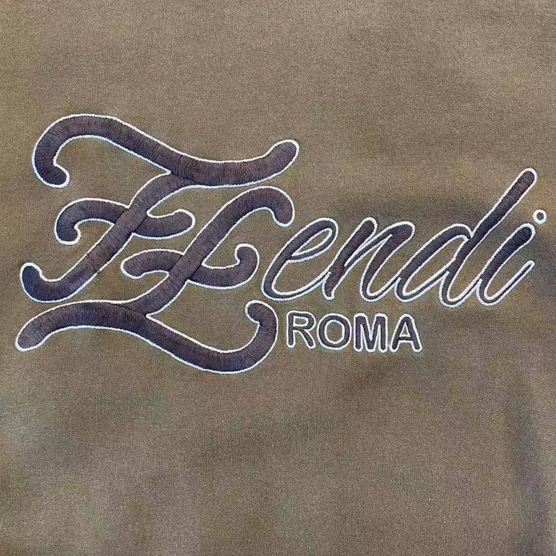 Fendi Fendi Men's Brown Cotton Long Sleeve Sweatshirt 0089 Size US S / EU 44-46 / 1 - 5 Thumbnail