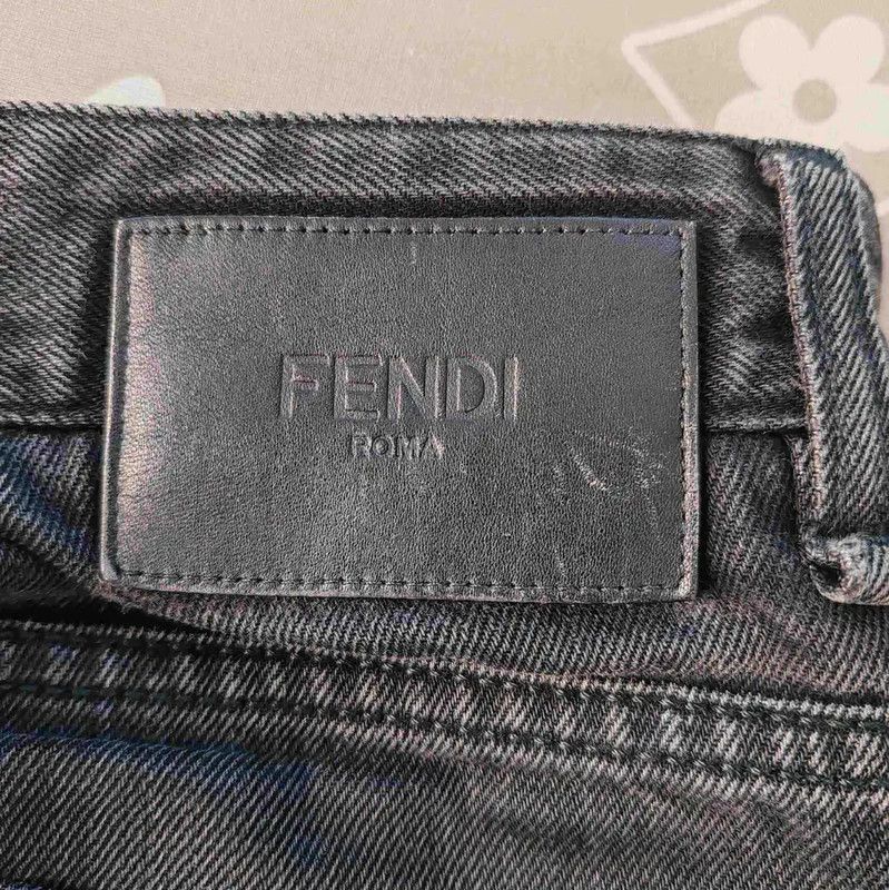 Fendi Fendi Casual Black Cotton Pants for Men 0089 Size US 32 / EU 48 - 5 Thumbnail