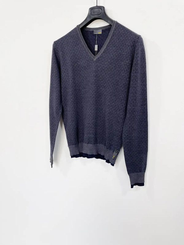 Fendi Fendi Navy Wool Logo Knit Sweater 0089 Size US XS / EU 42 / 0 - 3 Thumbnail