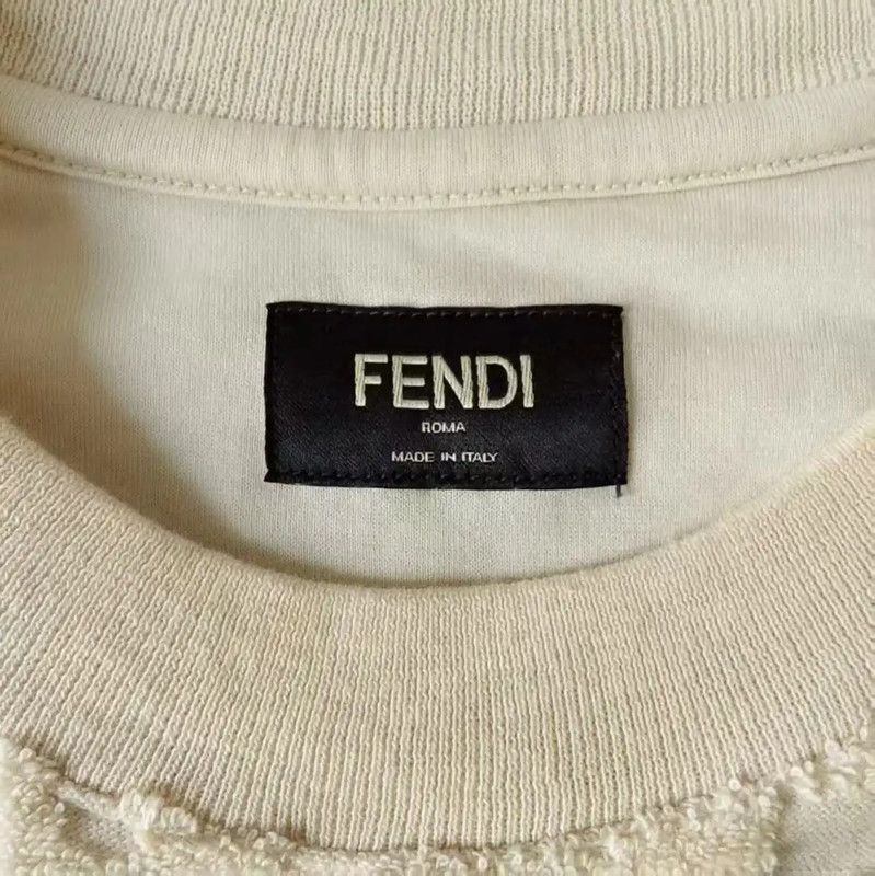 Fendi Fendi Cream T-Shirt for Men in Size M 0089 Size US M / EU 48-50 / 2 - 4 Thumbnail