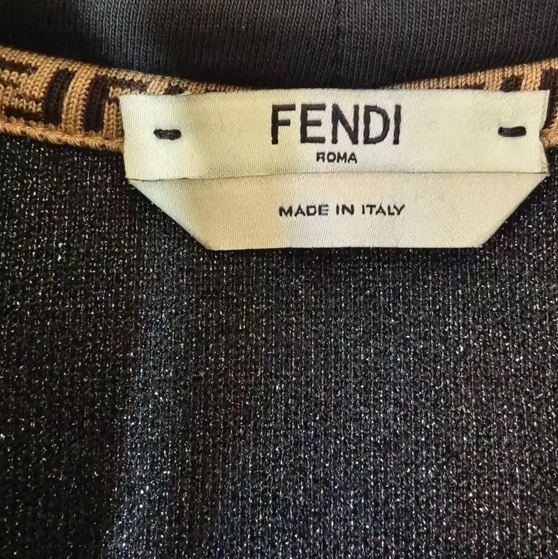 Fendi Fendi Black Wool Men's Hoodie 0089 Size US XXS / EU 40 - 4 Thumbnail