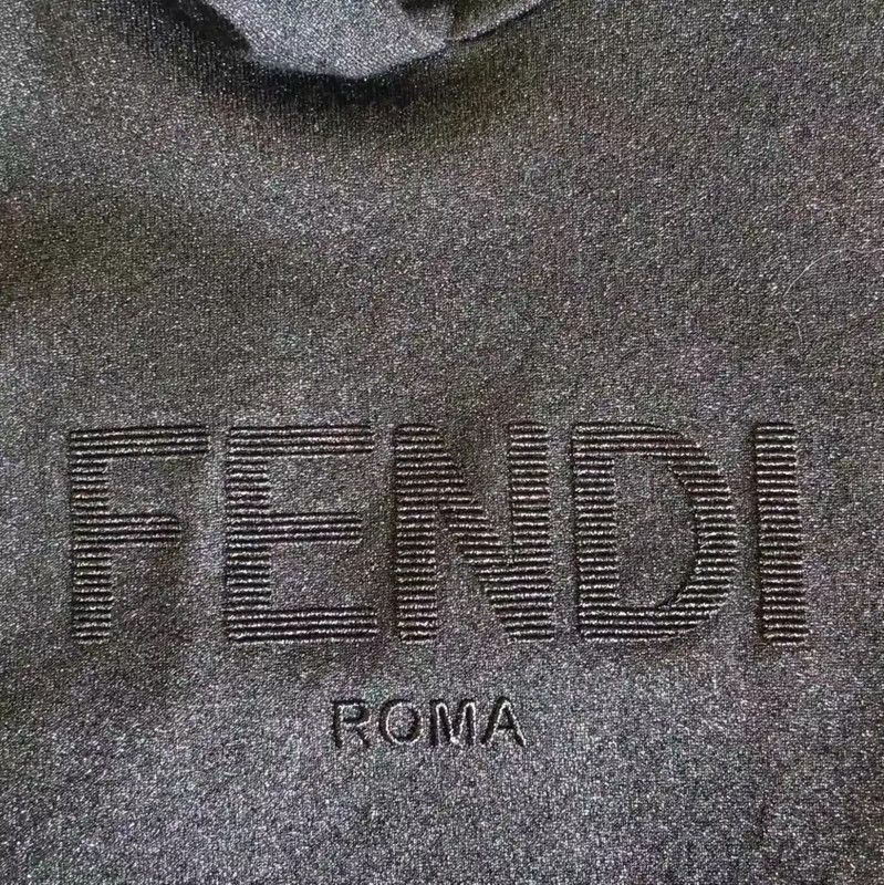 Fendi Fendi Black Wool Men's Hoodie 0089 Size US XXS / EU 40 - 3 Thumbnail