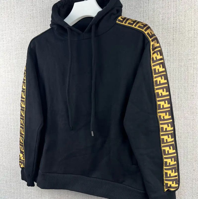 Fendi Fendi Black Cotton Hoodie with Double F Design 0089 Size US M / EU 48-50 / 2 - 3 Thumbnail