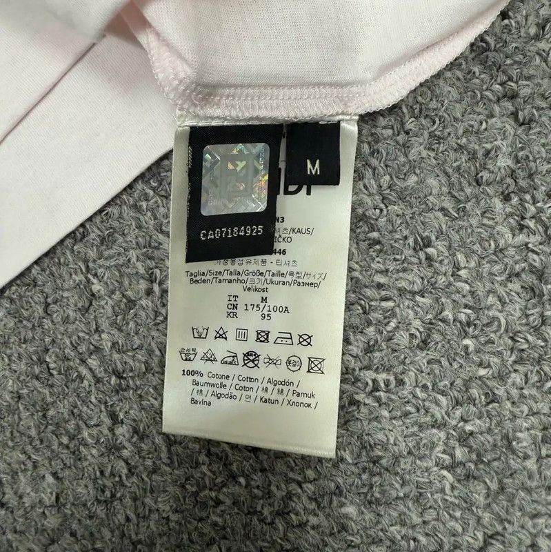 Fendi Fendi White Cotton Men's T-Shirt 0089 Size US M / EU 48-50 / 2 - 4 Thumbnail