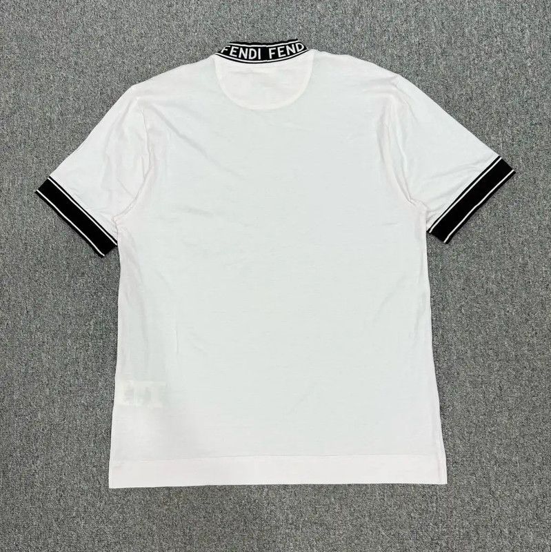 Fendi Fendi White Cotton Men's T-Shirt 0089 Size US M / EU 48-50 / 2 - 2 Thumbnail