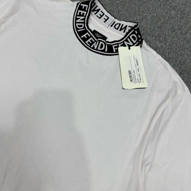 Fendi Fendi White Cotton Men's T-Shirt 0089 Size US M / EU 48-50 / 2 - 3 Thumbnail